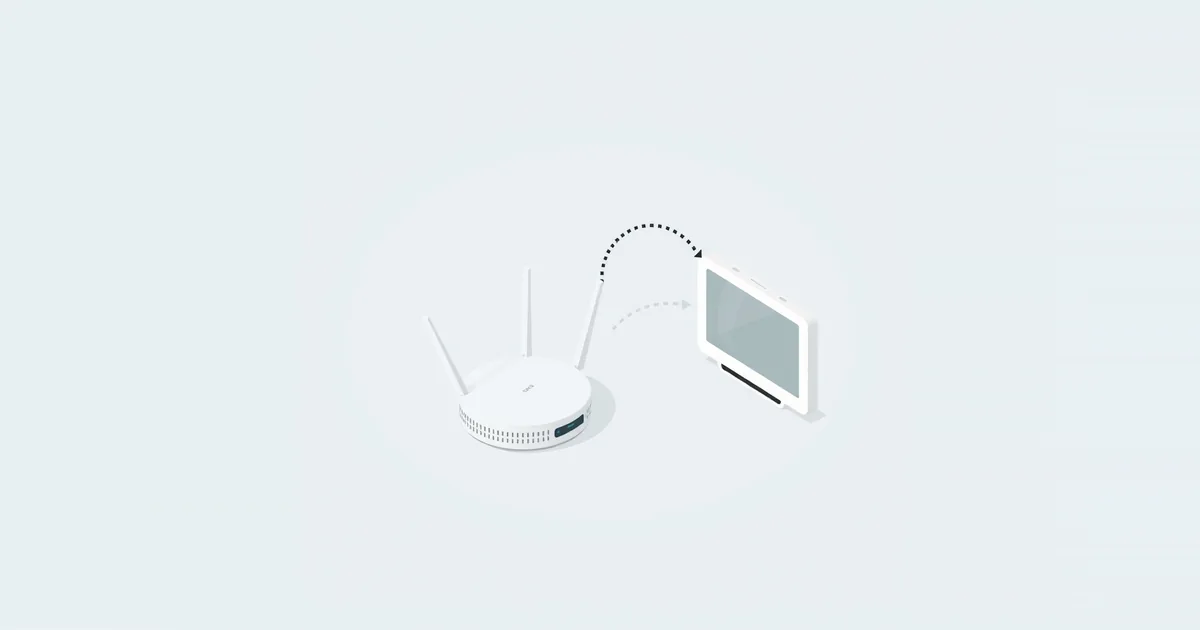Illustration: a router forwarding a connection to a device