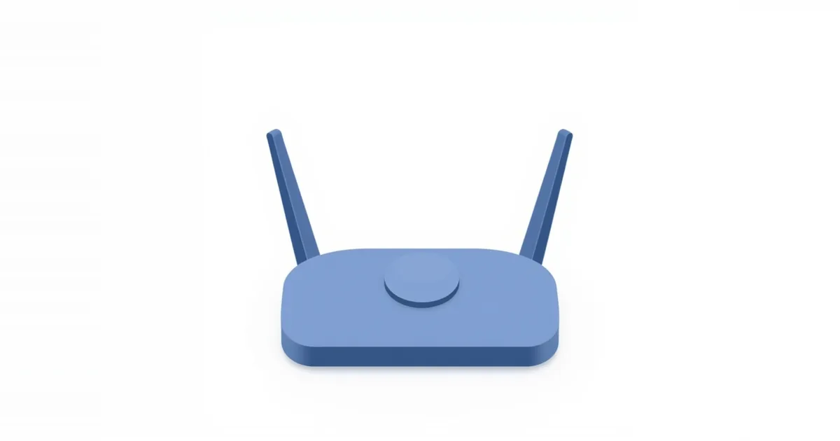 Illustration: a router with a round button on top
